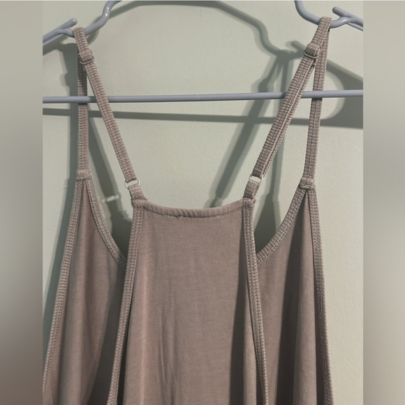 FP Movement x Hatch Hot Shot Maternity Onesie mocha latte L Free People - Picture 6 of 9